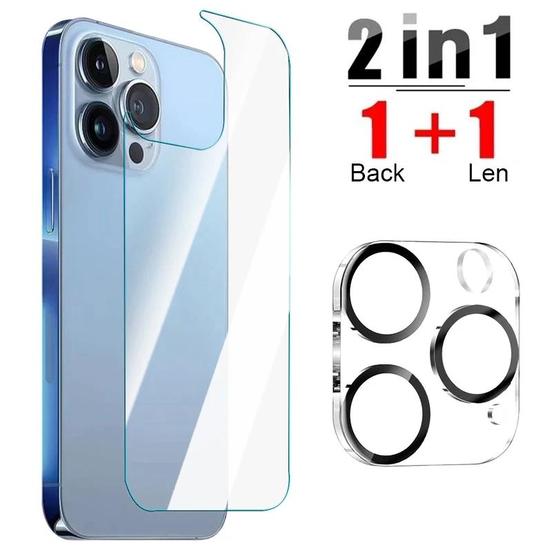 Для iPhone 16/16 Plus/16 Pro/16 ProMax Закаленное Стекло Защитная Пленка для Экрана HD Clear Полное Покрытие Защитная Пленка для Задней Панели и Объектива Камеры