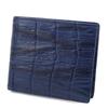 Black Bifold Wallet Genuine Leather Wave 0627200 Navy [Dakota Label] Men's BL-627200-60