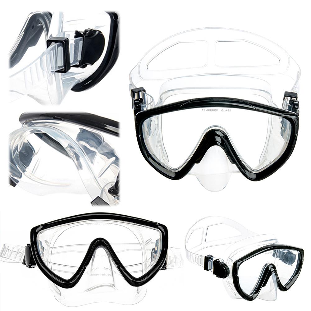 Scuba Diving Mask with Nose Cover Scuba Mask Silicone Skirt Swim Goggles Anti-Fog Swimming Goggles for Adults