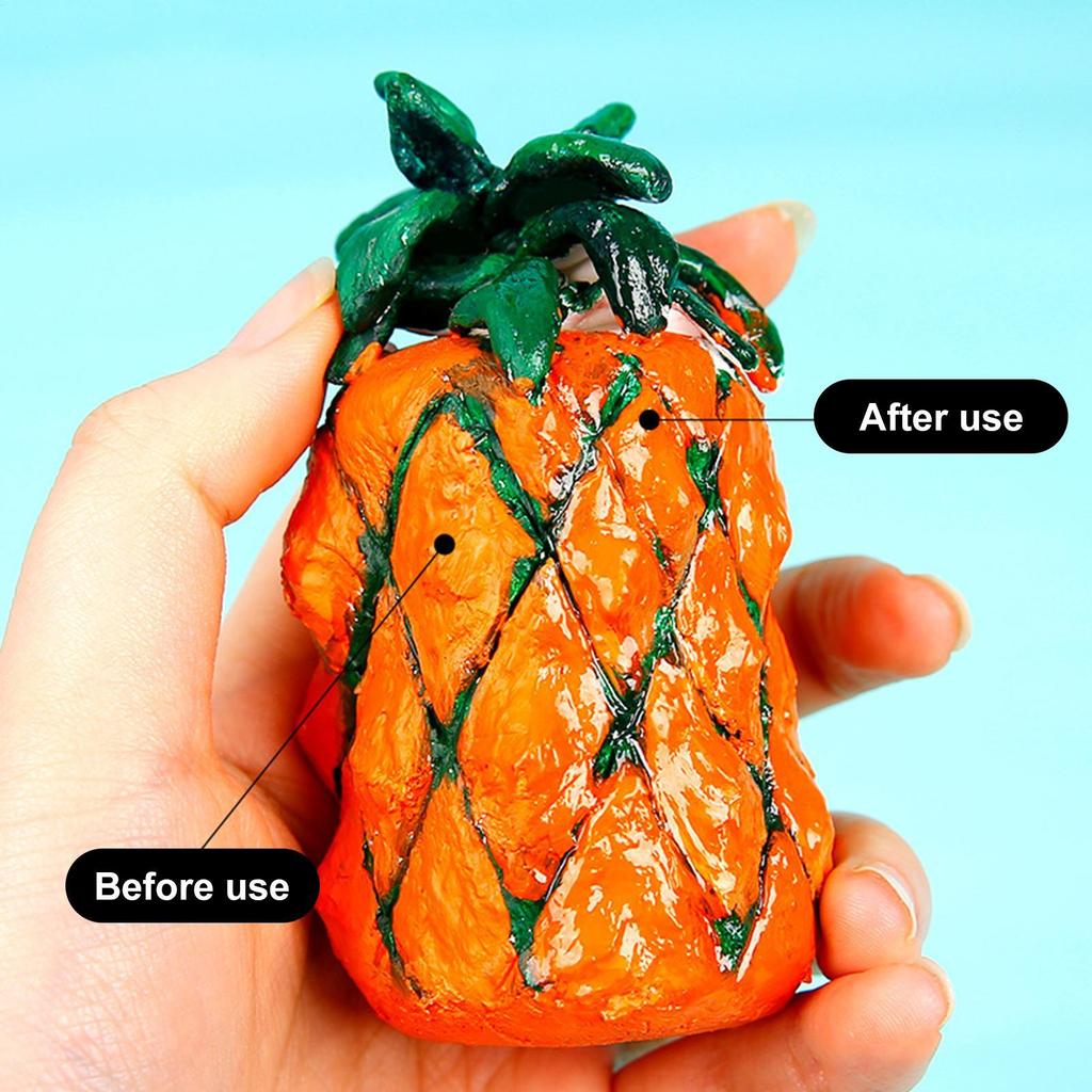 120 мл акрилового глиняного лака, высыхающего на воздухе, с глянцевым покрытием, самозатвердевающего герметика для керамики, масляной живописи и ухода за деревом.