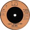 7-дюймовая пластинка PAUL ANKA  Youre Having My Baby UP35713 United Artists  1974 Великобритания Поп Б/у