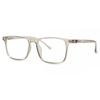 Full Rim Square Transparent Light Grey Smartbuy Collection Deua 218262 C4 Fashion Unisex Eyeglasses