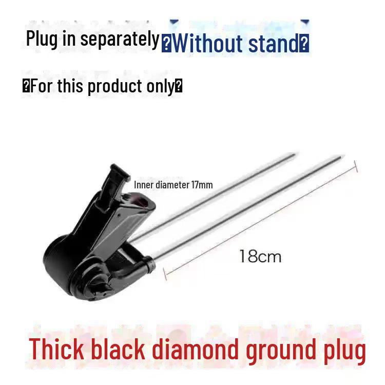 Держатель удочек Black King Kong двойного назначения с кронштейном-башней и заземляющим контактом, телескопическая конструкция.