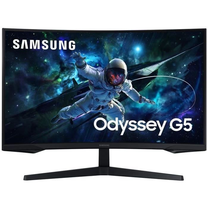 Ecran PC Gamer Incurvé - SAMSUNG - 32" - WQHD - 165Hz - Dalle VA - 1ms - LS32CG552EUXEN