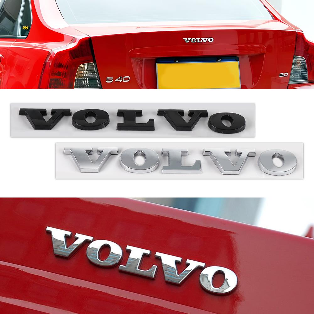 3D АБС Пластик Логотип-Буквы на Капот Автомобиля Volvo Значок Наклейка на Задний Багажник Аксессуары Для Volvo Rdesign XC60 XC90 V40 V50 V60 S60 S40
