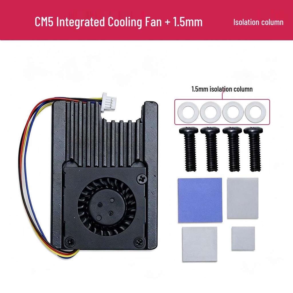 Raspberry Pi CM5/CM4 Heatsink with PWM Fan & Thermal Paste