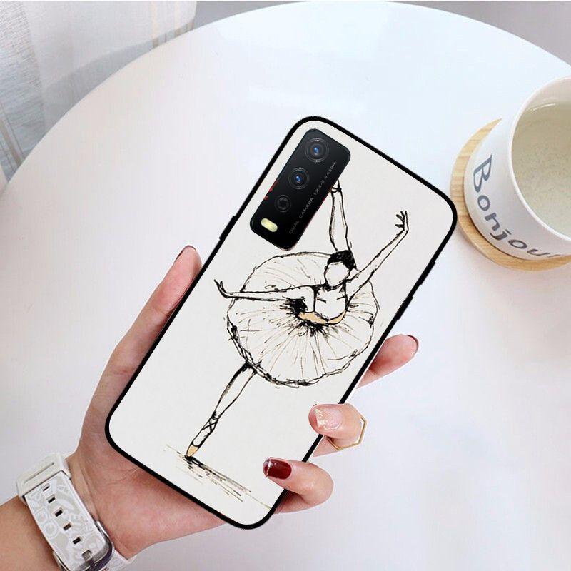 Ballerina En Pointe Funda Phone Cover For Vivo Y31 Y30 Y33S Y11S Y12S Y17 Y20 Y21 Y21S Y1S Y53S Y15 Y19 Y91C V23 5G Cases Coque