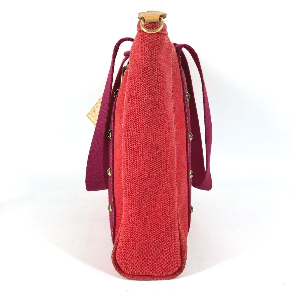 Louis Vuitton M40034 Antigua Cabas MM handbag Tote Bag cotton Red