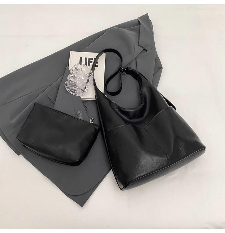 Сумка-ведро женская 2024 года, новая модная осенне-зимняя сумка высокого класса, универсальная в этом году, популярная женская сумка-мессенджер в стиле ретро