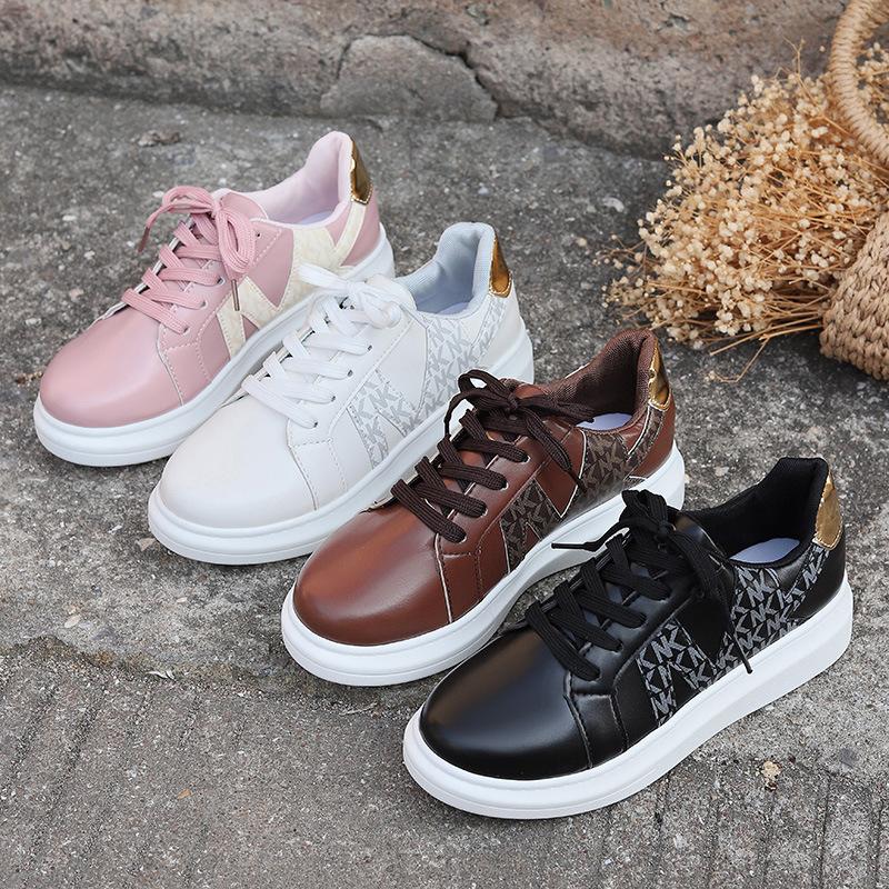 Women's Shoes Casual Sneakers Women's Round Toe Platform Shoes Lace-Up Tennis Women Vulcanized Shoes Printed Women's Loafers