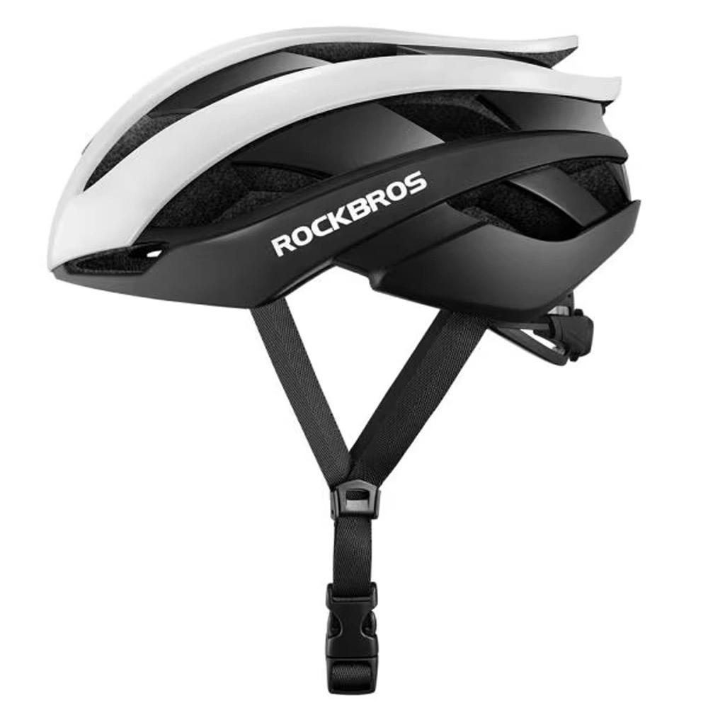 Rockbros 10110004002 Bicycle Helmet, Size M - White And Black