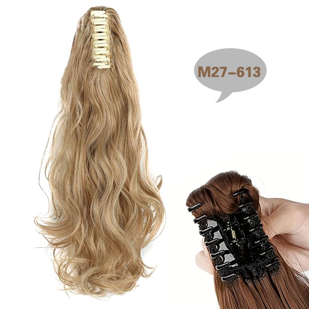 XINRAN Синтетические длинные волнистые коготки-хвосты, термостойкие накладные волосы, натуральный материал, химические волокна, волосы для женщин, мода