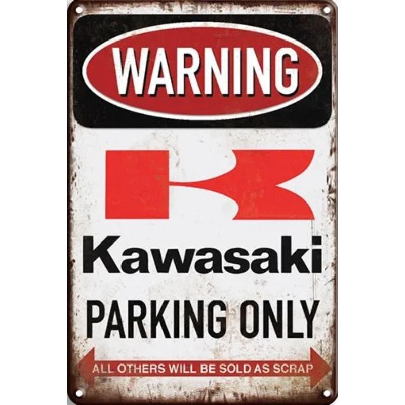Lamborghini Parking Only Sign, Retro Metal Car Decor Plaque