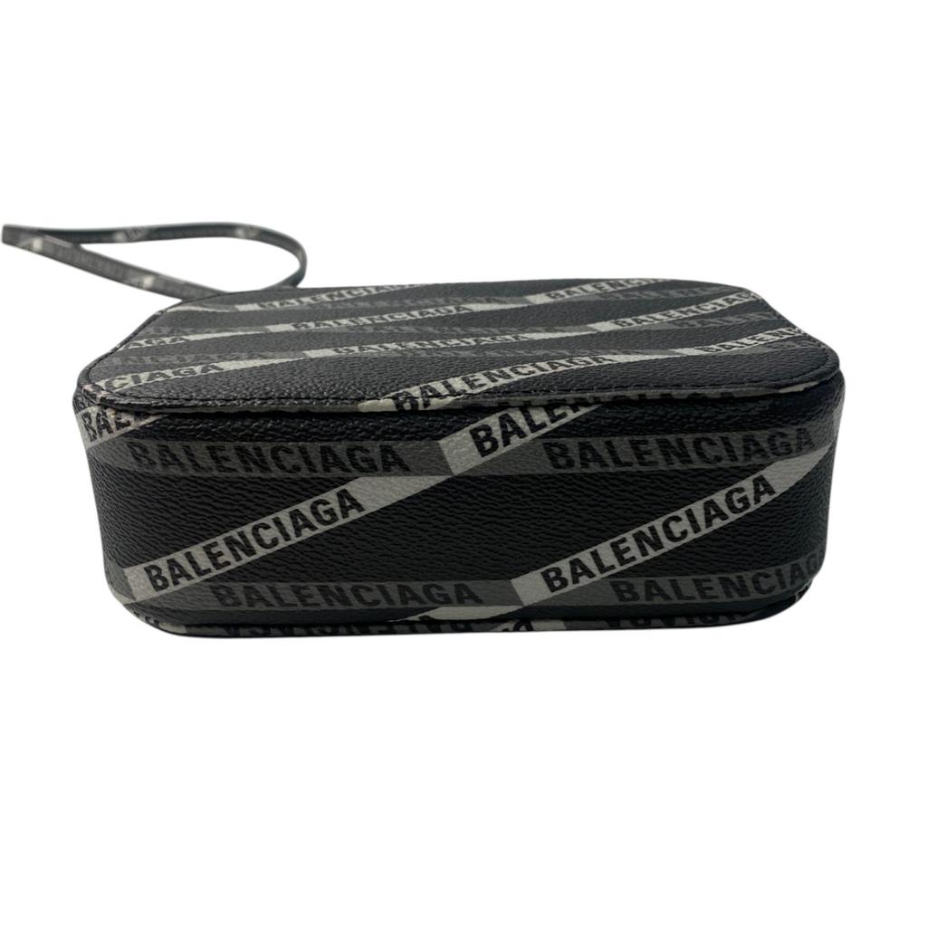 Подержанная сумка через плечо BALENCIAGA Черный Белый/серый кожа Женская
