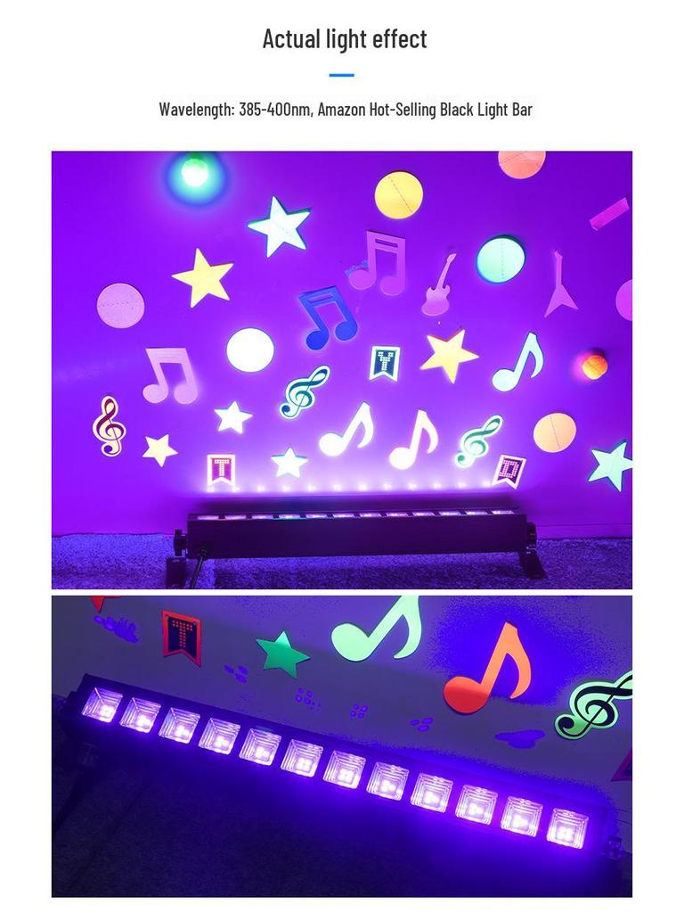 36W UV Wall Washer LED Light - 40 Purple LEDs for Halloween Haunted House