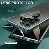 Anti Peeping Case for Samsung Galaxy S26 Ultra Plus S26+, Double Sided Tempered Glass,Metal Frame with Lens Protector Phone Bumpers