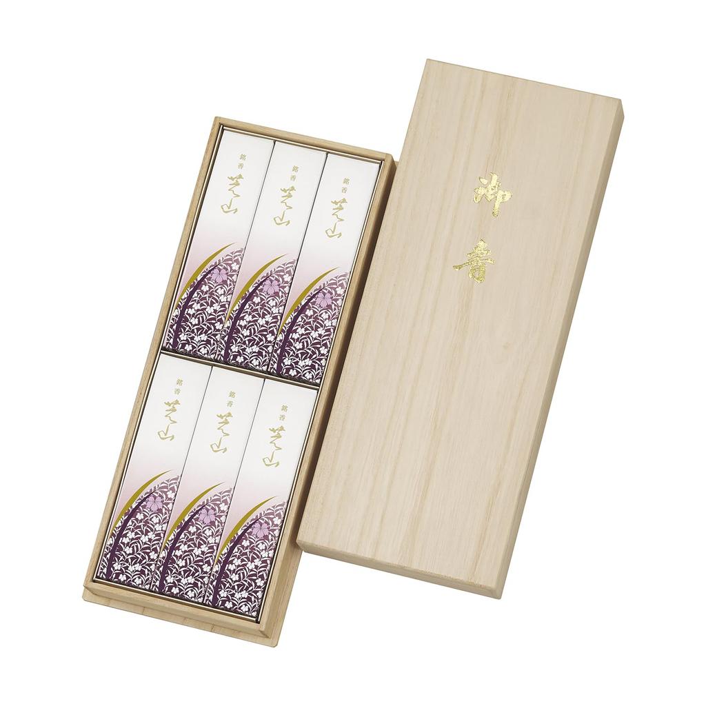 Nippon Kodo Shibayama Paulownia Box 6 Boxes 1 Set