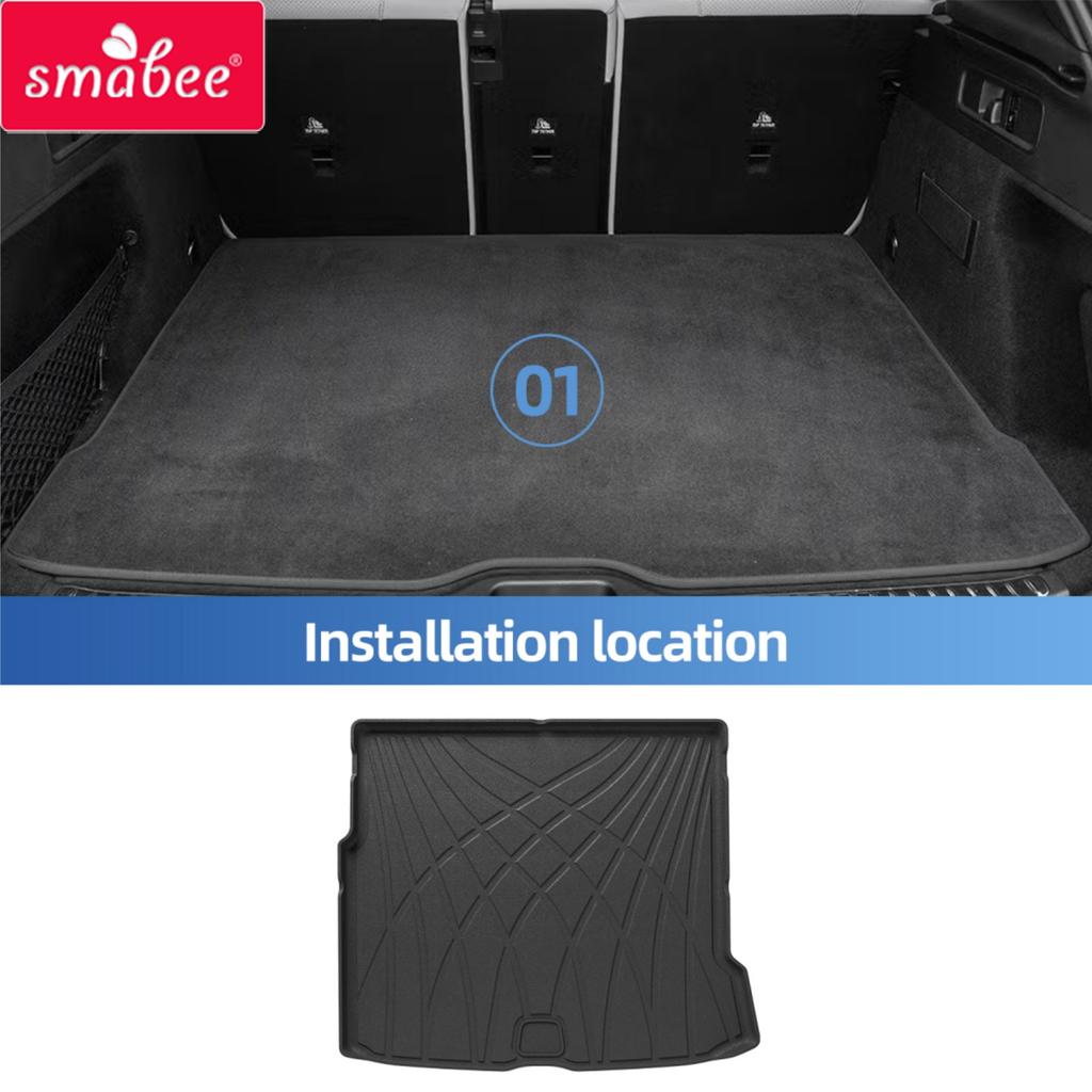 Smabee Left Drive for Benz GLC SUV 2023-2026 (Not for Coupe & PHEV (350e)) 5seat TPE 3D Car Floor Mats Trunk Pad Accessoreis