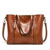 Large Capacity Female Shopper Handbag Casual Totes Bag Women Shoulder Strap Retro PU Leather Crossbody Bags