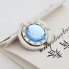 1Pcs Portable Women Purse Folding Rhinestone Crystal Alloy Handbag Bag Hanger Hook Holder