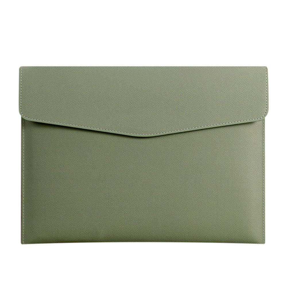 Leather Leather File Folder Large Capacity Briefcase Stationery Dustproof File Bag School Office