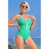 Charmleaks цельный купальник женский контрастный купальник с U-образным вырезом сексуальный монокини купальники S-XL