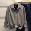 Рубашка с длинным рукавом Мужской дизайн Нишевый Ранняя осень Повседневная куртка Мужская Весна и Осень Свободная и Зрелая рубашка