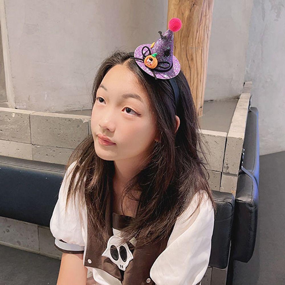 Spider Halloween Hair Hoop Bat Pumpkin Hairband Funny Bat Headband  Female/Children