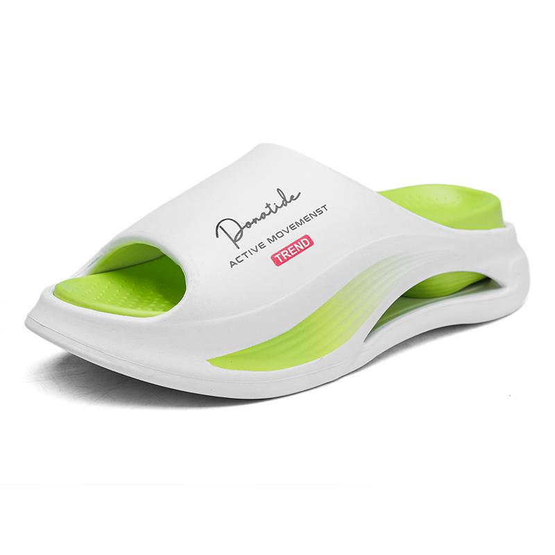 Летние мужские тапочки Нескользящие мужские сандалии Толстая мягкая платформа Домашняя обувь для помещений Душевые тапочки для ванной комнаты Уличная повседневная обувь