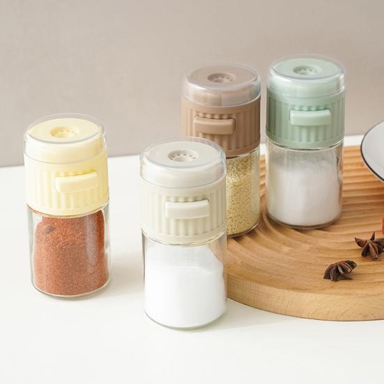 Солонка прозрачная, точный контроль, количественная, каждое нажатие, 0,5 г, для здорового ежедневного потребления, герметичный дозатор для перца, специй, мерная бутылка для приправ