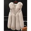 Fur Women's Korean Autumn/Winter New Faux Fox Hair Loose Size Warm Fur Vest