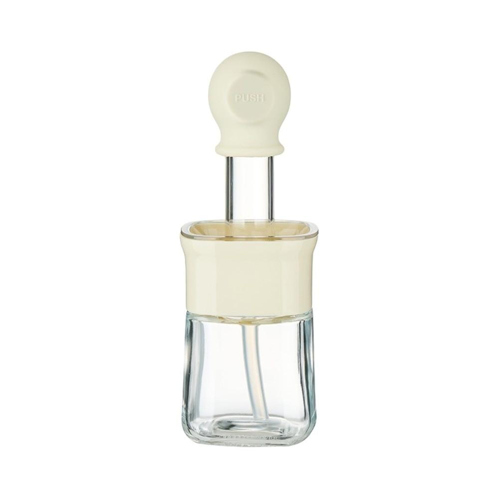 230ml Oil Bottle Silicone Basting Brush Oil Pot Dust-proof 2 in 1 Oil Dispenser Brush  Kitchen