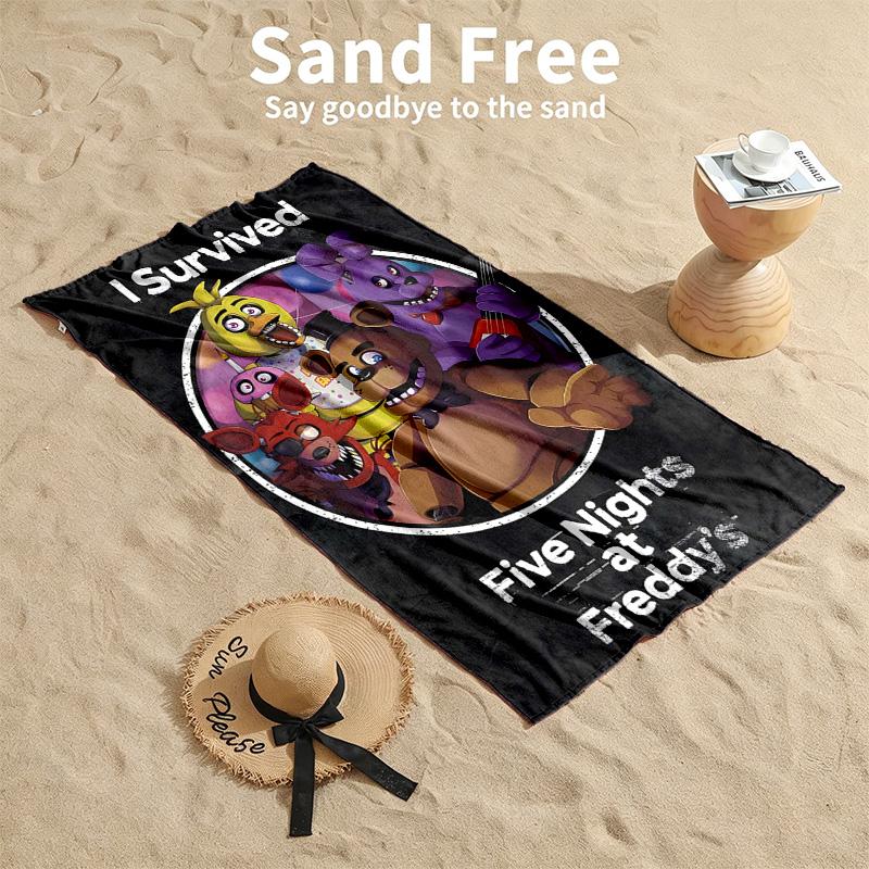 Five nights at freddy Beach towels also serve as bath towels summer essential a musthave for the outdoors the beach and the pool