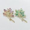 Брошь «Бегония» из эмали, легкая роскошная брошь класса люкс, антибликовая булавка, аксессуары для одежды, женские украшения