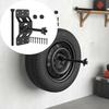 Easy Installation Wall Mount Spare Tire Bracket Heavy Duty Spare Tire Holder  For House Garage