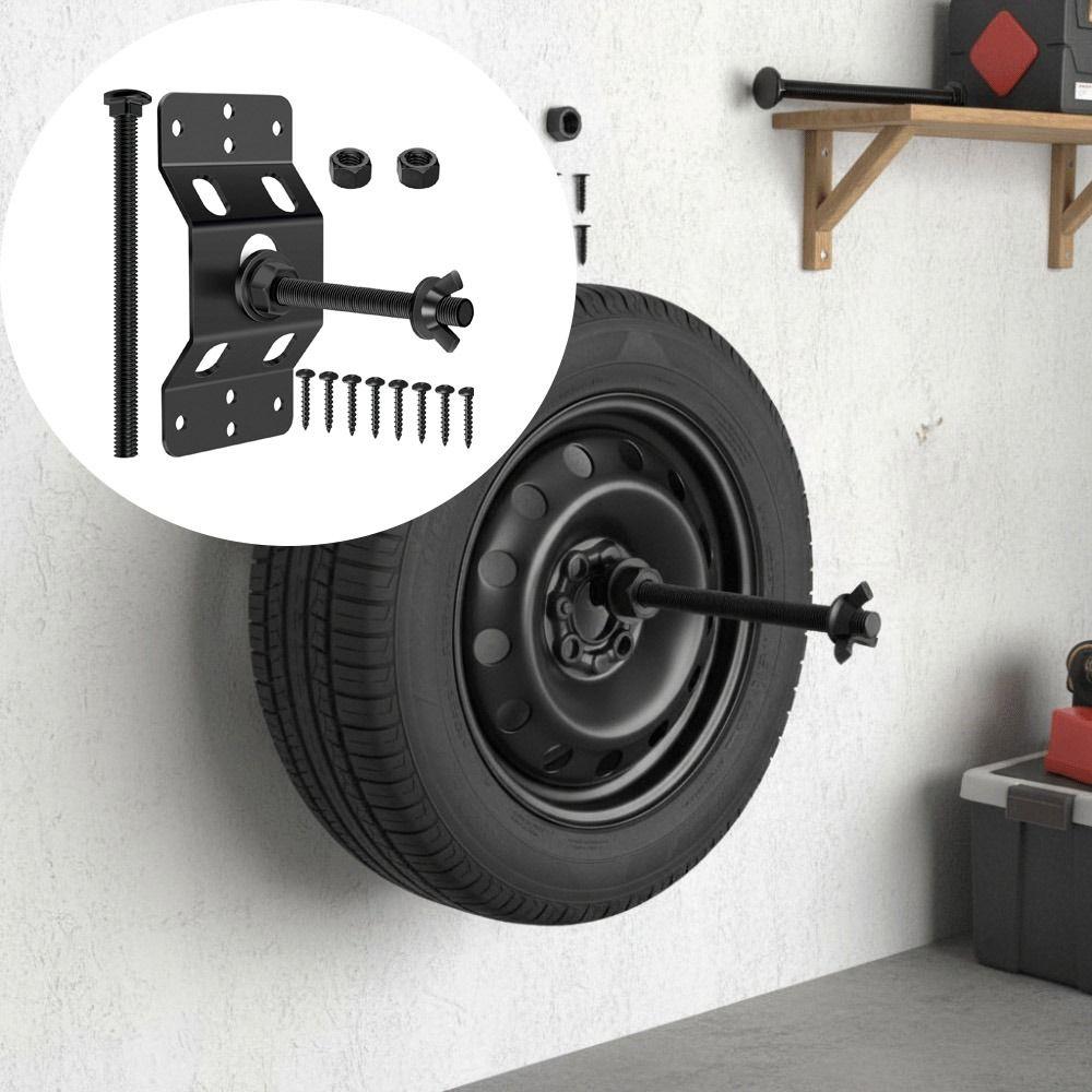 Easy Installation Wall Mount Spare Tire Bracket Heavy Duty Spare Tire Holder For House Garage
