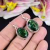 Зеленый рутил драгоценный камень ручной работы 925 стерлинговое серебро ювелирные изделия серьга 1.58" KG-1781