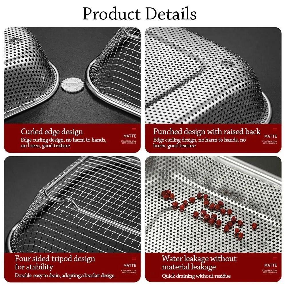 Сливная корзина из квадратной сетки из нержавеющей стали Сливная корзина Корзины для хранения белья Кухонные принадлежности