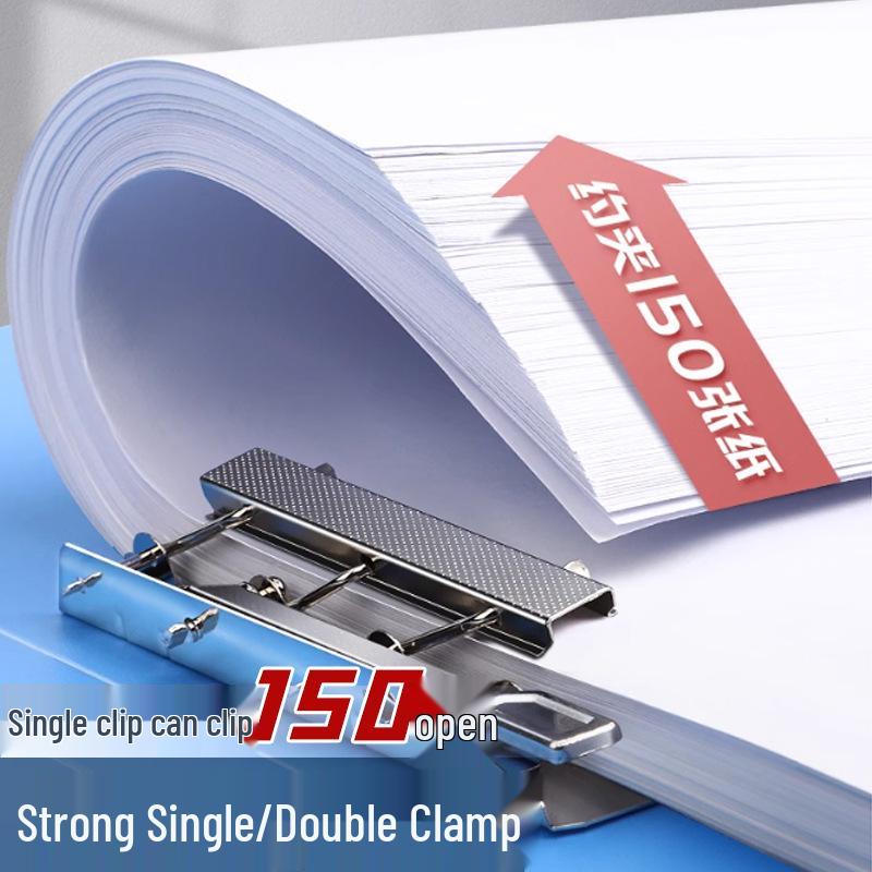 A4 Double Clip Document Folder - Thickened Archive, Office Supplies, Single & Double Strong Clips