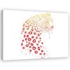 Canvas Print Leopard In Mouth