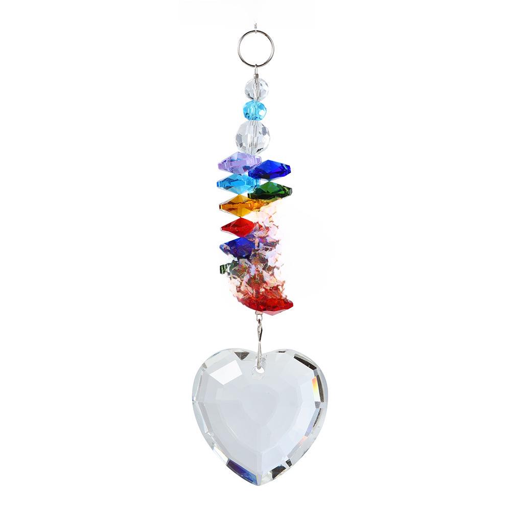 Rainbow Love Crystal Suncatcher Set - Three-Piece Crystal Ball Decor