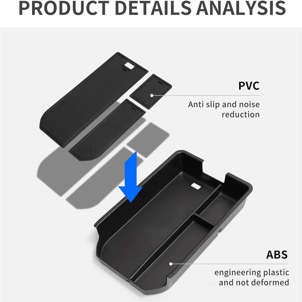 Бокс для хранения в центральном подлокотнике автомобиля с отверстием для зарядного кабеля для Toyota для Land Cruiser Prado 250, специальный аксессуар для интерьера автомобиля