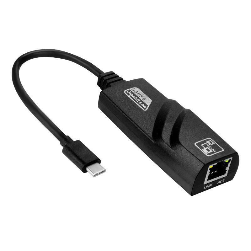 TYPE-C/USB To Gigabit Adapter 10/100/1000M Network Card, Driver-Free, Type-C To RJ45 Port