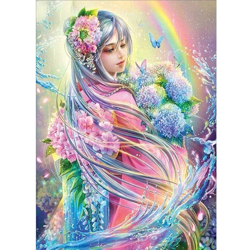 5D Diamond Painting Figure Full Drill Square Round Diamond Art Embroidery Animal Cross Stitch Home Decoration Girl Gift
