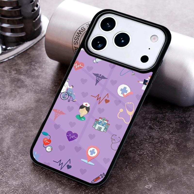 Медицинский чехол для телефона Медсестра Медицина Здоровье для iPhone 17 16 15 Pro Max Air 14 13 12 11 Plus Ударопрочный Capa Чехол