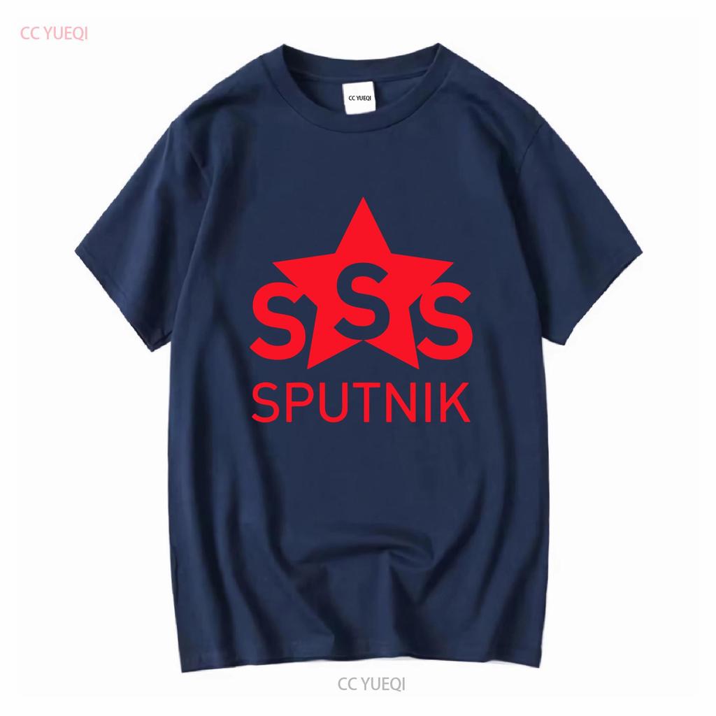 Sigue Sputnik Футболка с длинным или коротким рукавом винтажная Стильная уличная одежда, прошедшая стирку Немного дизайнерская одежда Растягивающаяся Унисекс Мягкая