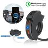 Motorcycle Charger QC3.0 18W PD 30W Waterproof Handlebar Charging Bracket Motorcycle Phone Charger for 12/24V Socket Adapter