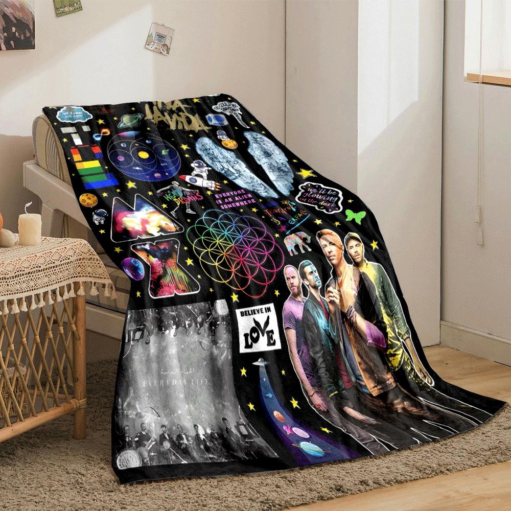 The picture features a cosmic, colorful collage with celestial and artistic motifs. for all seasons blanket lunch break throw gift