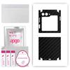 apgo Protective Skin Sticker for the Back+sides Compatible with Samsung Galaxy Z Flip5 Retro, Full Wrap Film, Foil, Vinyl - Pattern Carbon Black