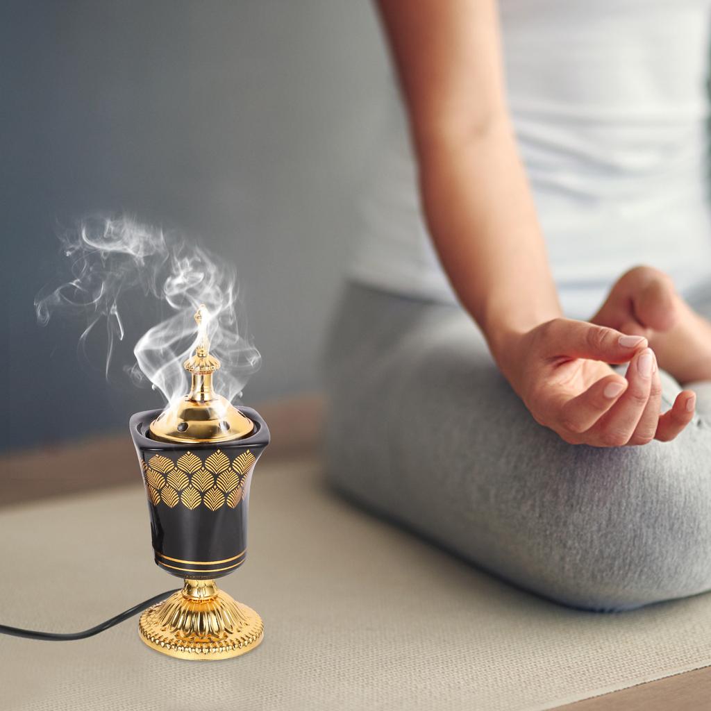 Электрическая благовонная курильница, держатель для кадила, электронное ретро-украшение, железные декоративные горелки, вилка для офиса